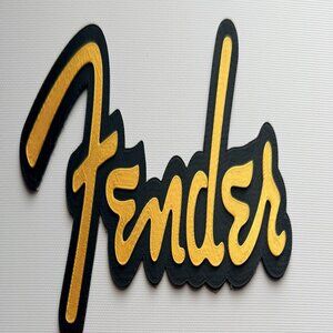 Fender Guitar Logo - 8 inches